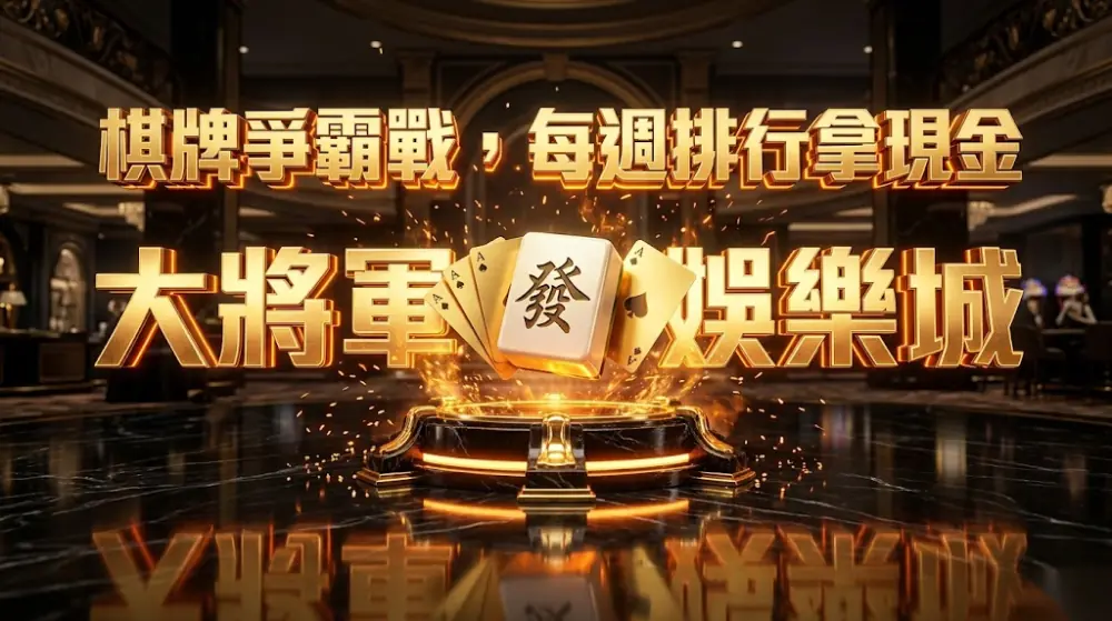 棋牌爭霸戰，每週排行拿現金